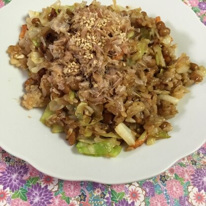 納豆炒飯いつも自己流でしたが、こちらのレシピをリピートしたいです☆とっても美味しかったです！ご馳走様でした♩